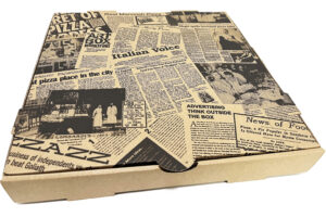 Newspaper ECO pizza boxes